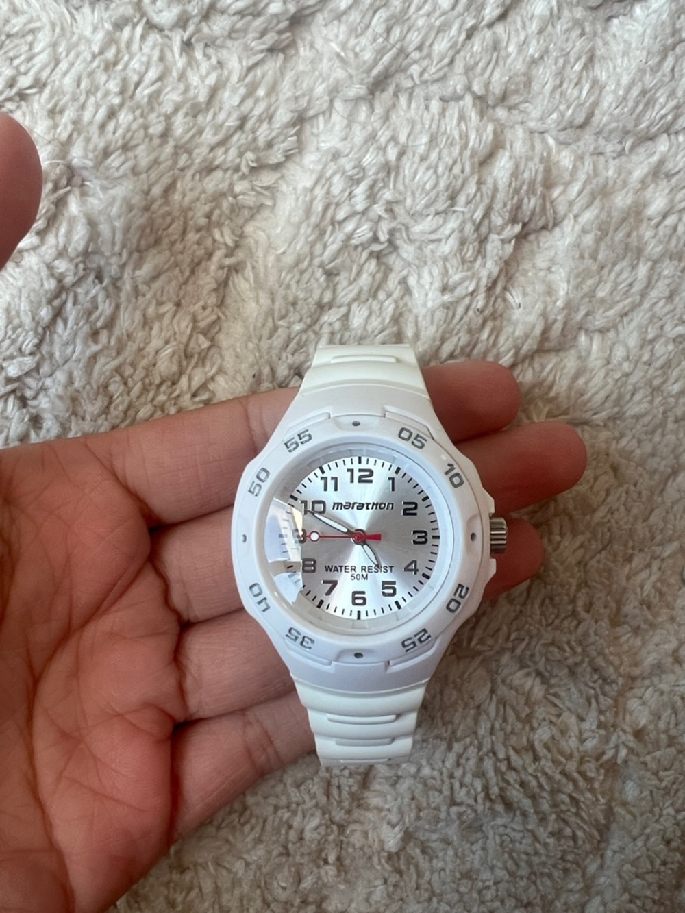 Marathon White Sport Watch - Water Resistant